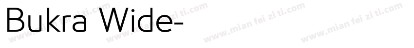 Bukra Wide字体转换